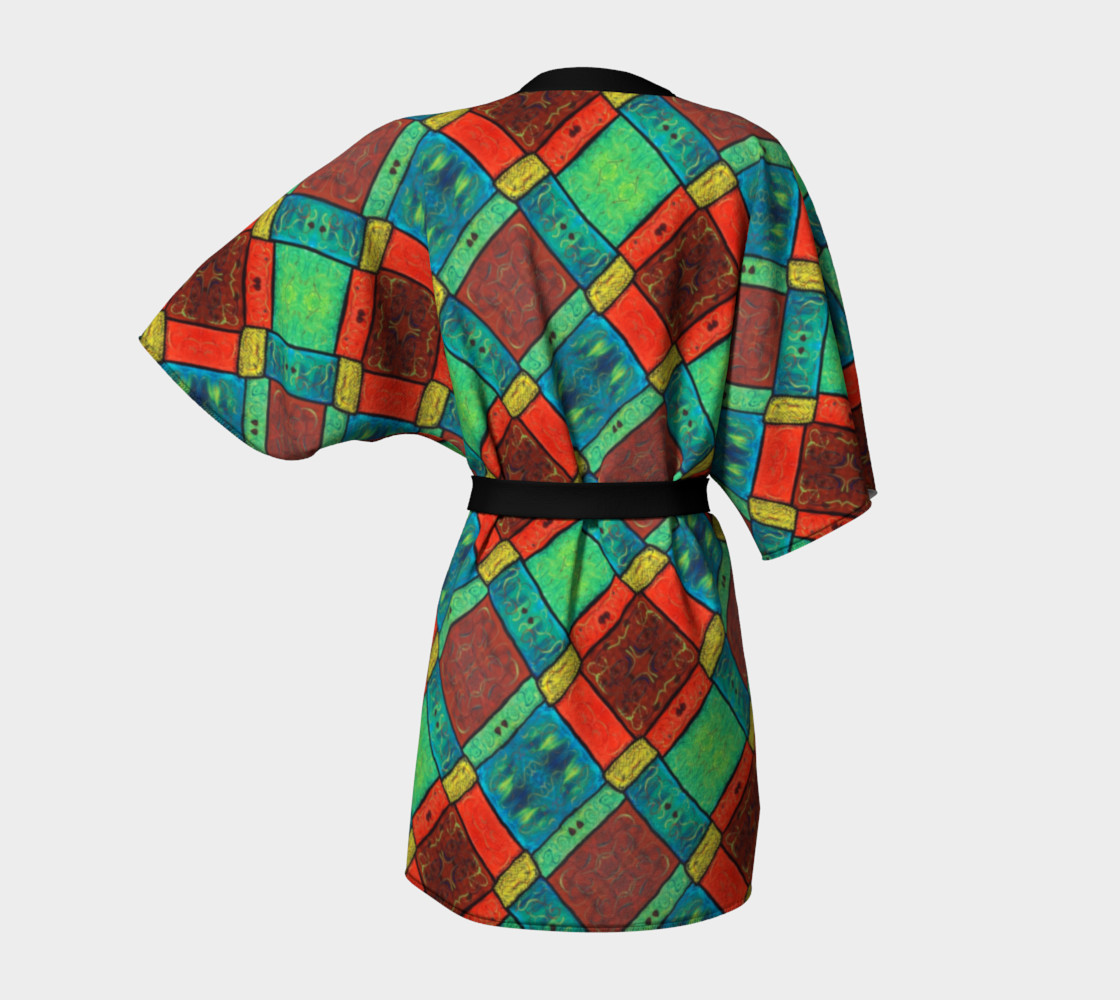 Coney Island Mosaic II Kimono Robe preview #4