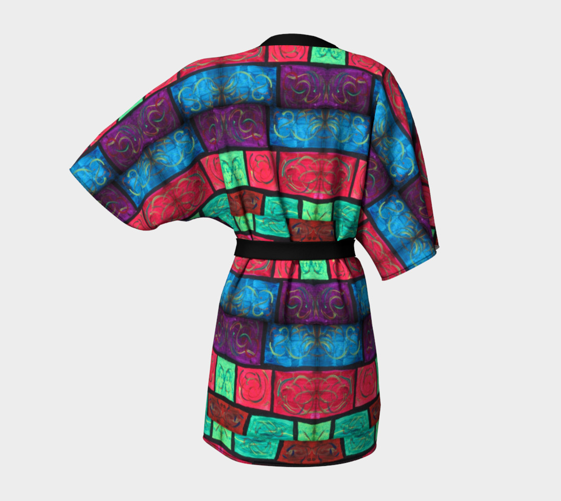 Path Mosaic Kimono Robe preview #4