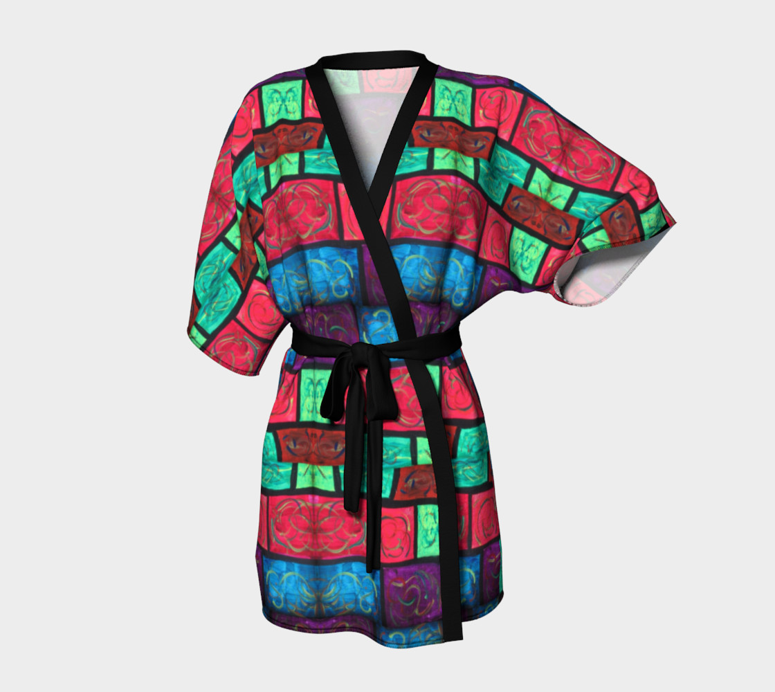 Path Mosaic Kimono Robe preview #1