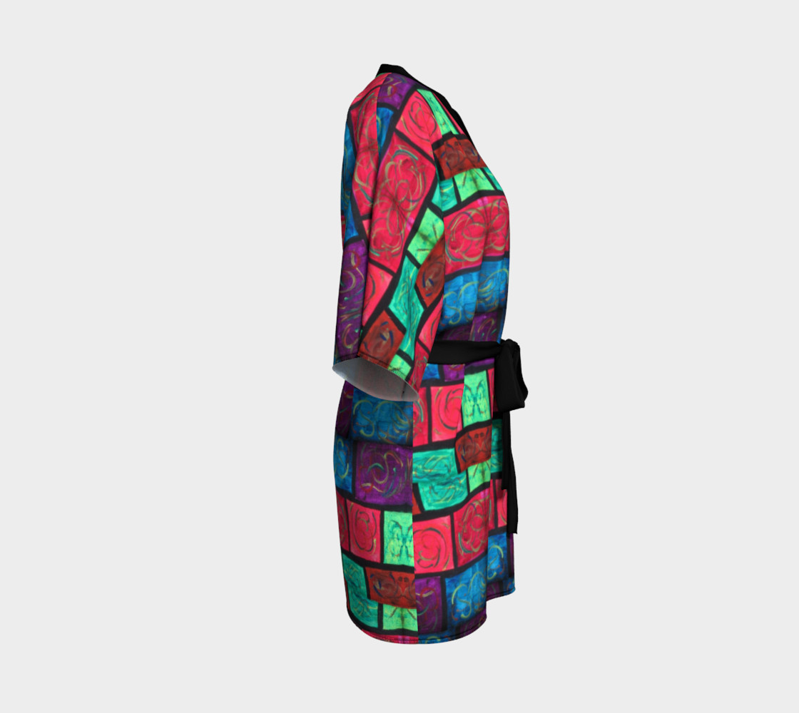 Path Mosaic Kimono Robe preview #3