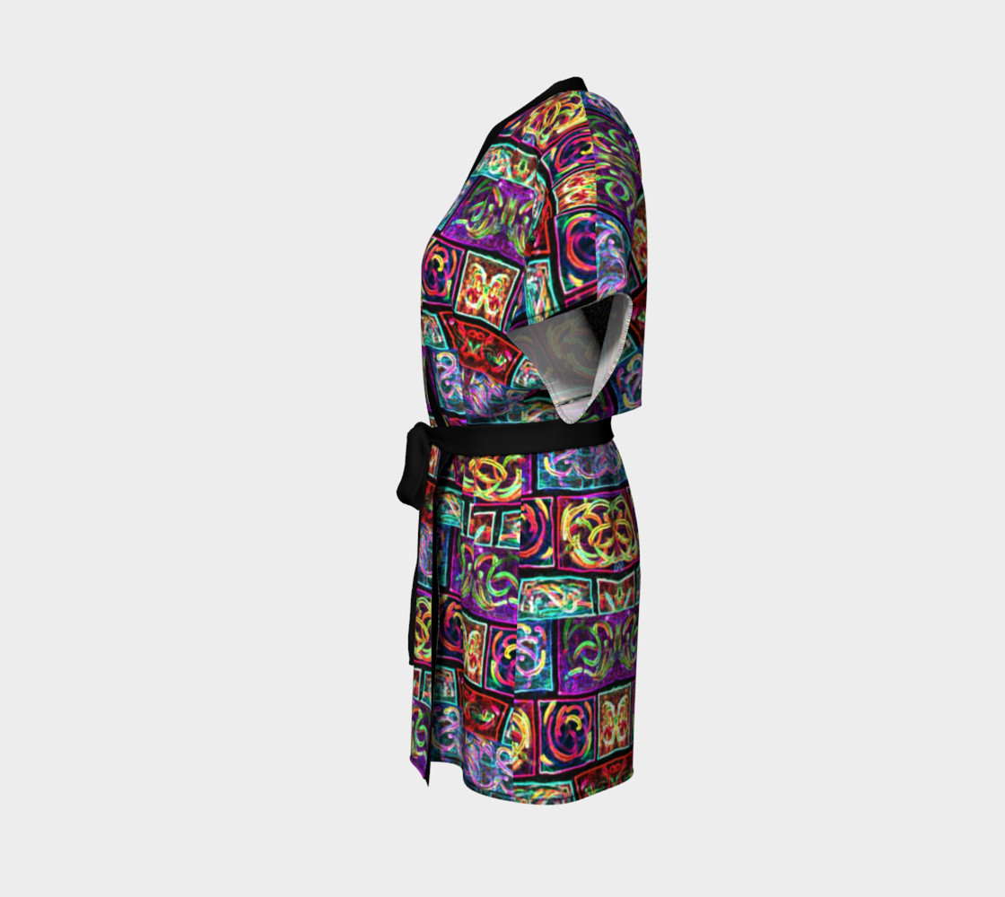 Ionic Damask Stained Glass Kimono Robe preview #2