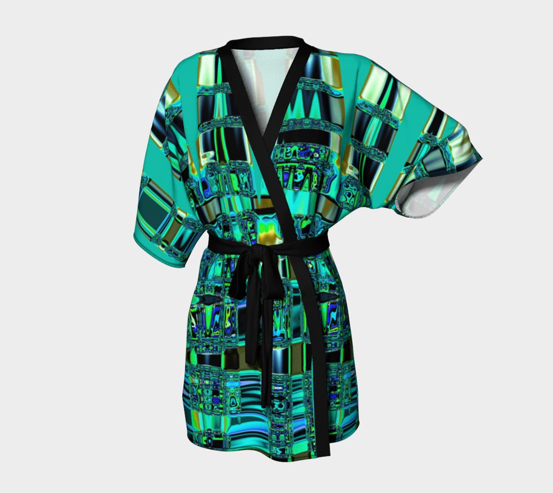 Emerald Abstract Kimono preview #1