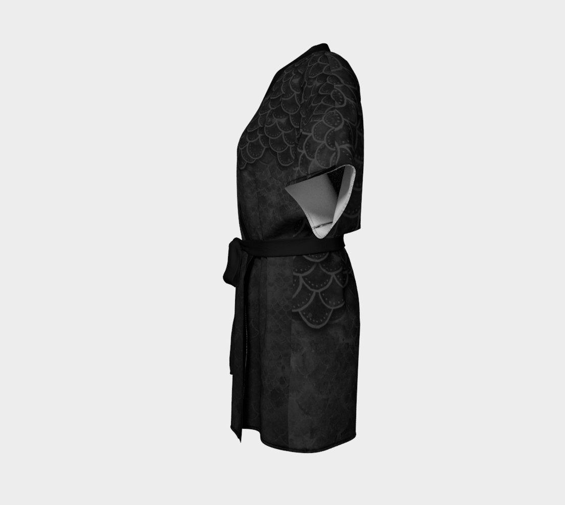 Gothic Mermaid Scales Kimono Robe preview #2