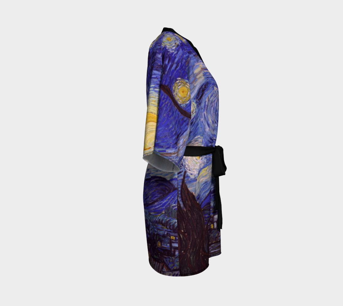 Vincent Van Gogh Starry Night Kimono preview #3