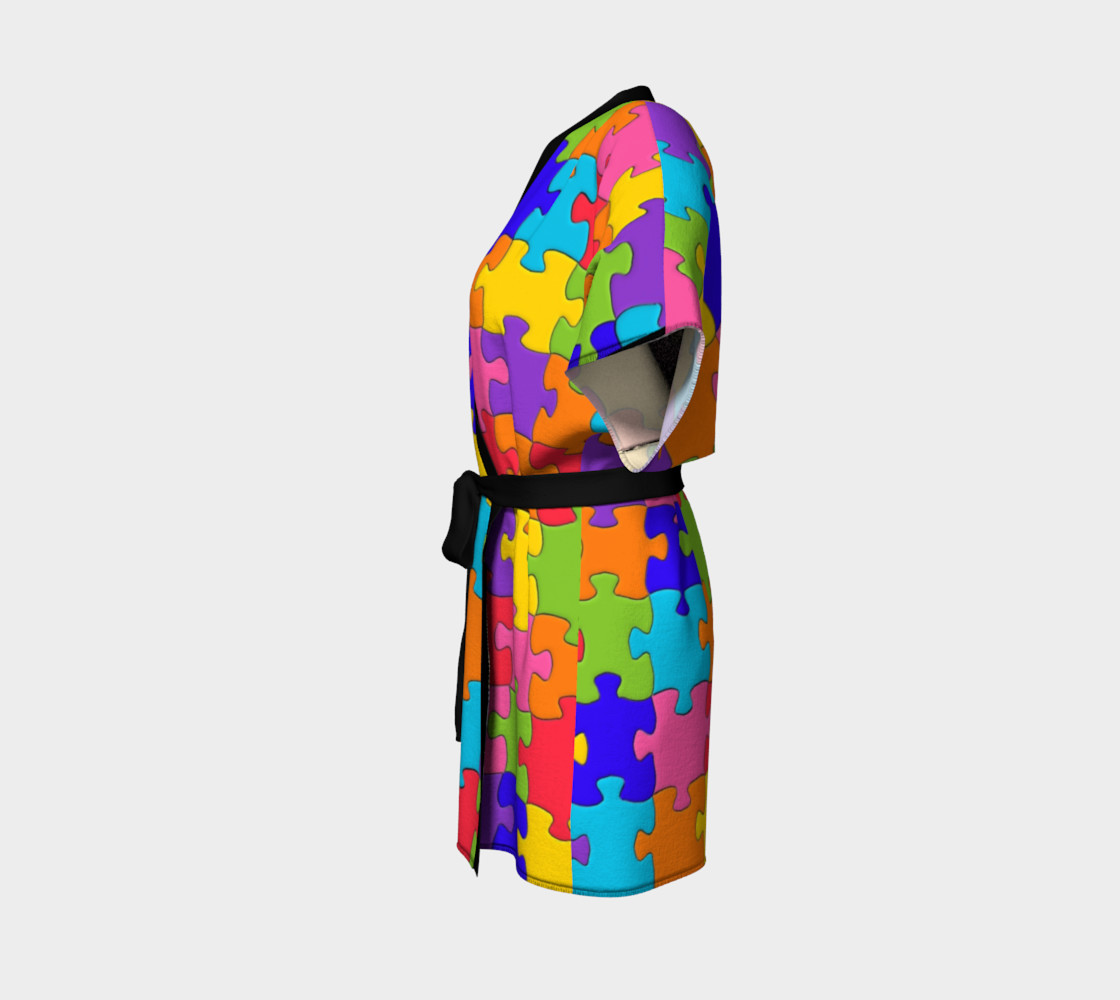 Funny Colorful Jigsaw Puzzle Pieces preview #2