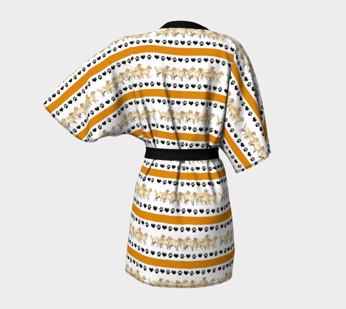 Golden Retriever Kimono Robe preview #4