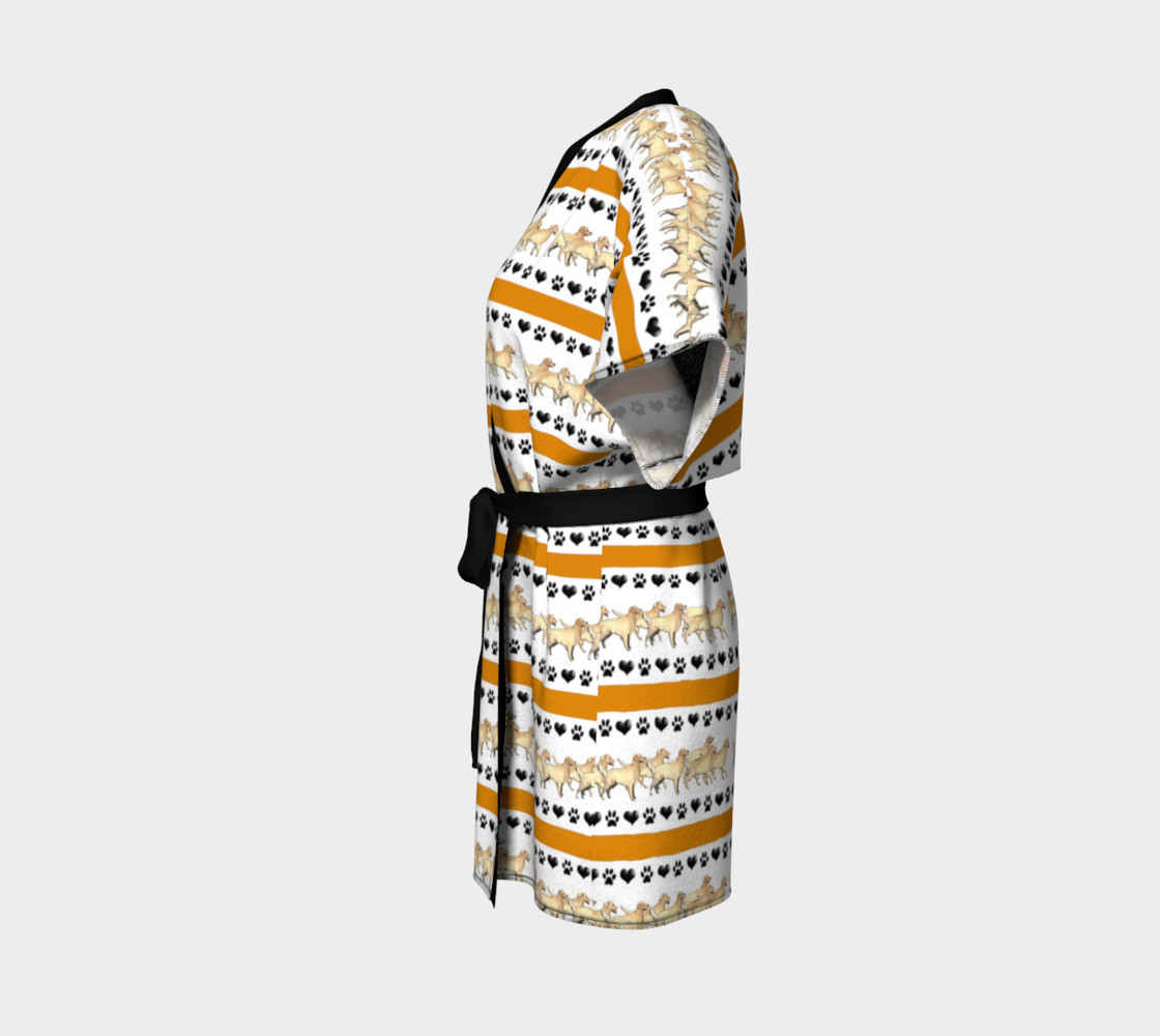 Golden Retriever Kimono Robe preview #2