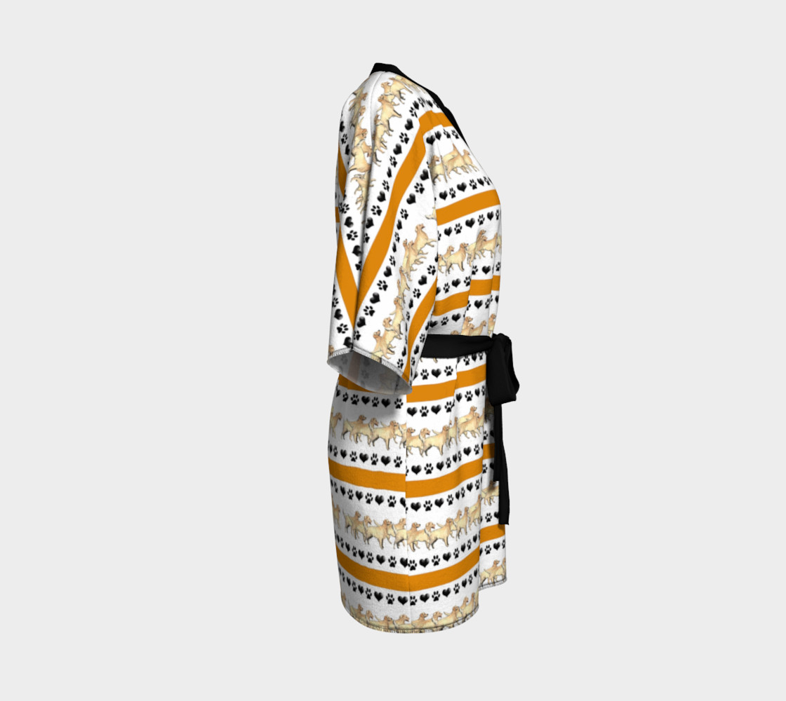 Golden Retriever Kimono Robe preview #3