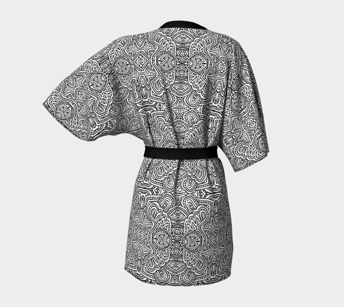 Zentangle monochrome pattern preview #4