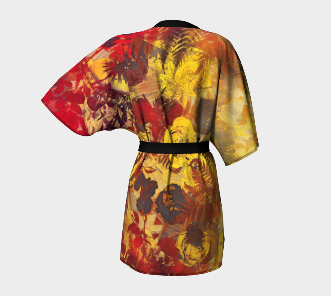 kimono robe flowers preview #4