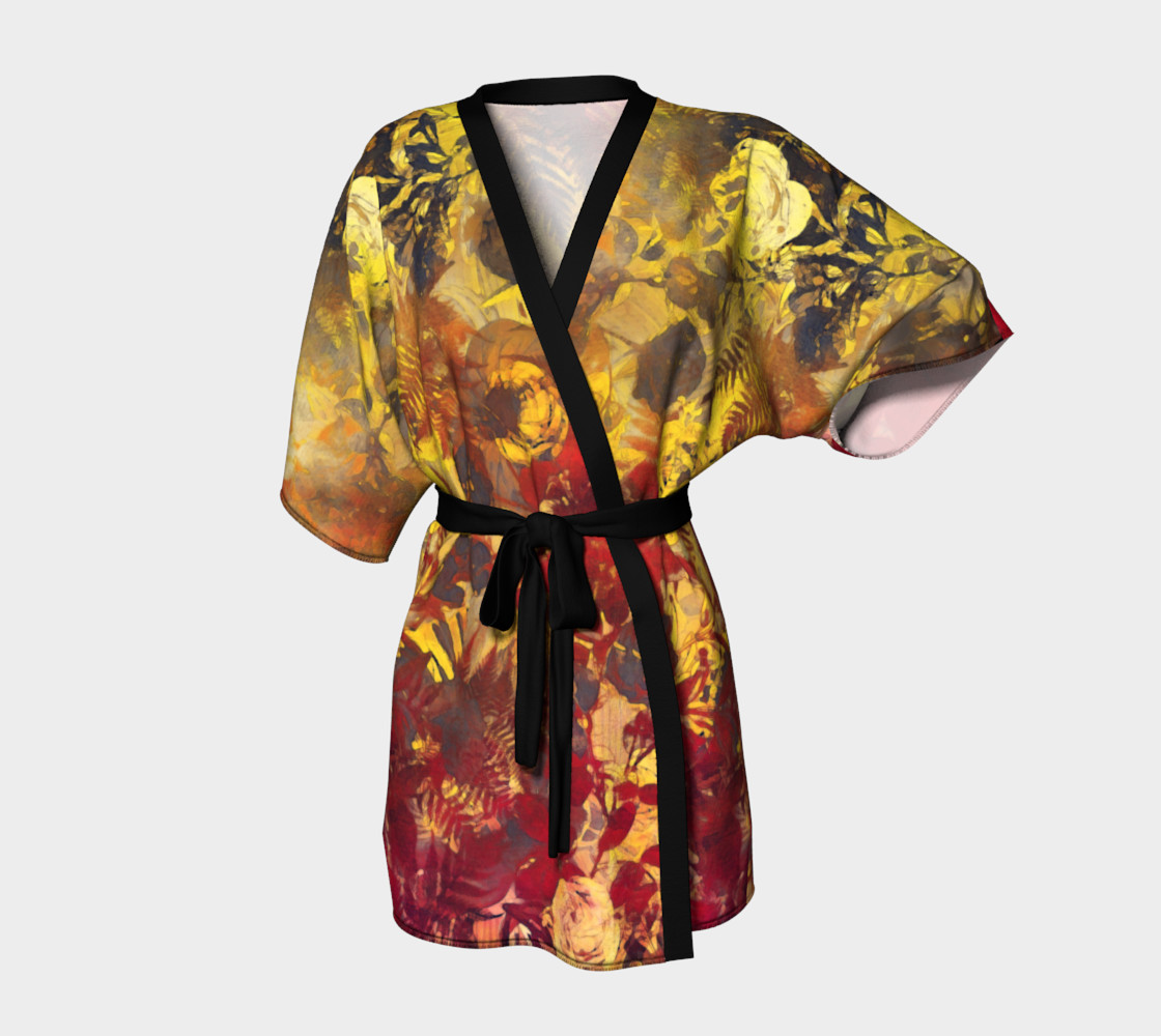 kimono robe flowers preview #1