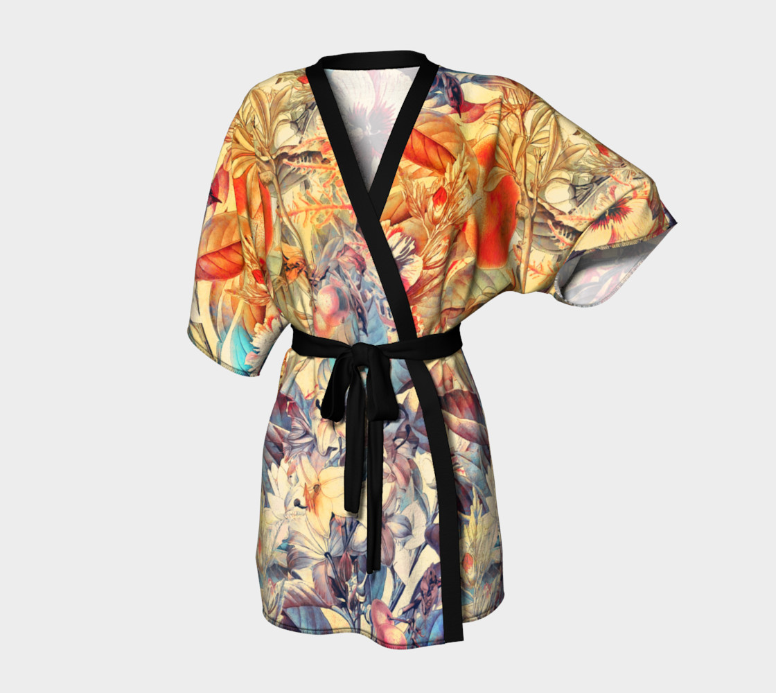 kimono robe flowers pastel preview #1