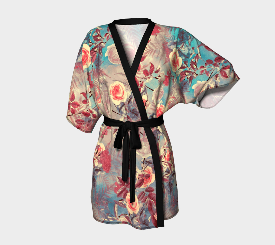 kimono robe flowers pastel preview #1