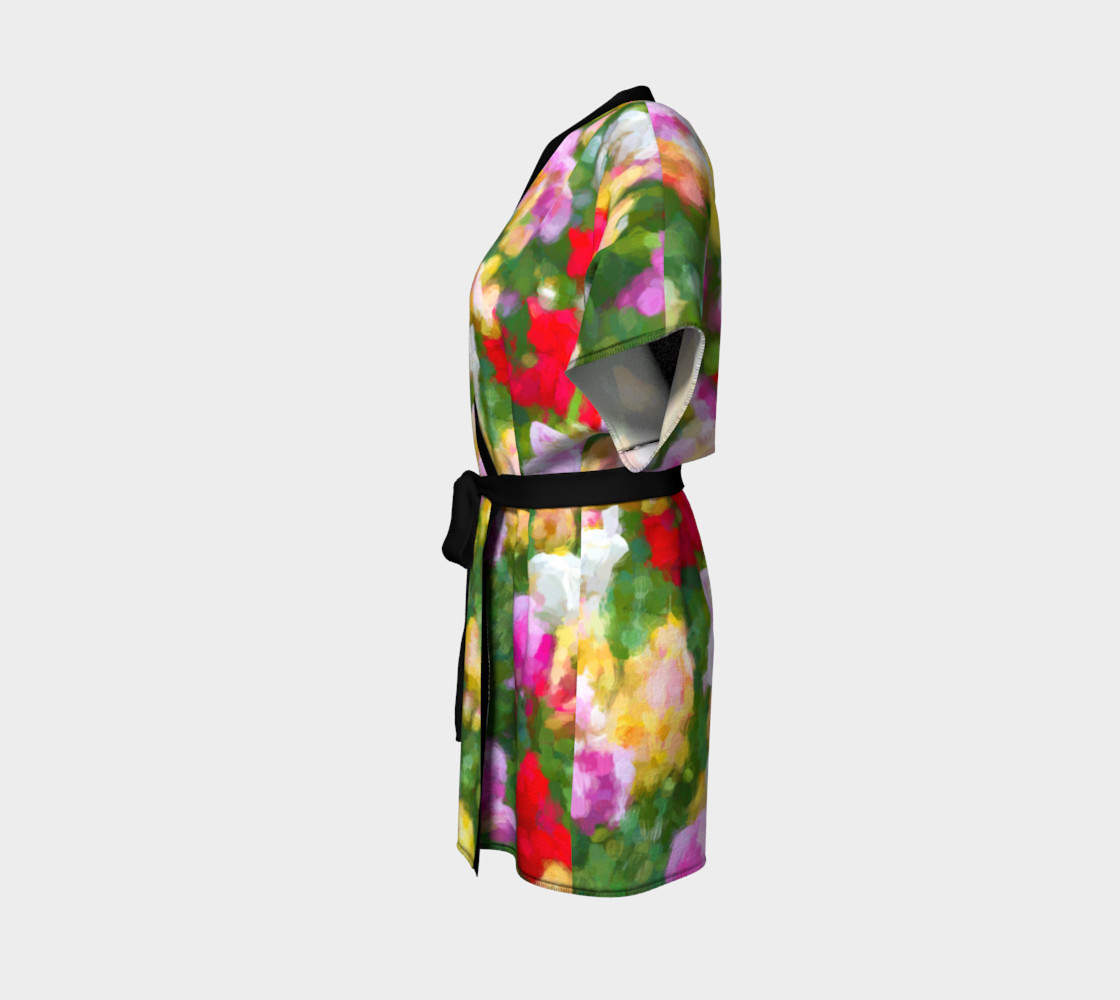 Painted Tulips Kimono Robe preview #2