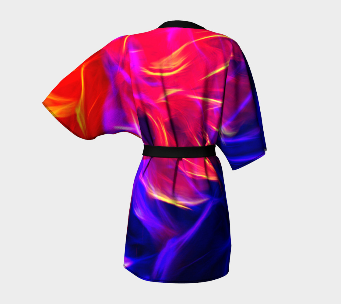Electrified Dahlia Kimono Robe preview #4