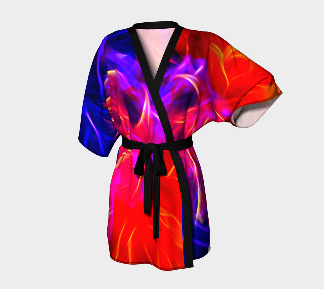 Electrified Dahlia Kimono Robe preview #1