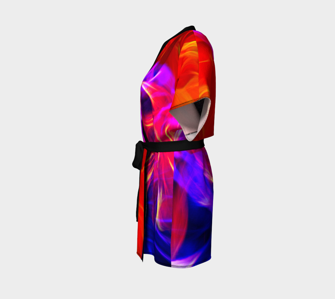 Electrified Dahlia Kimono Robe preview #2