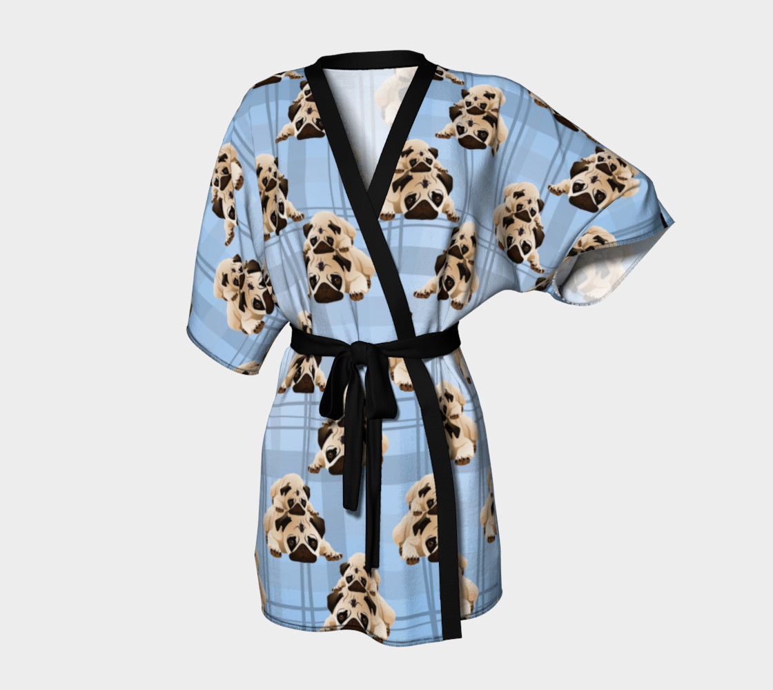 Pugs - Blue Plaid preview #1