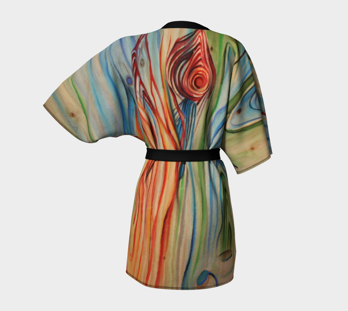 Wood Grain Dressing Robe preview #4