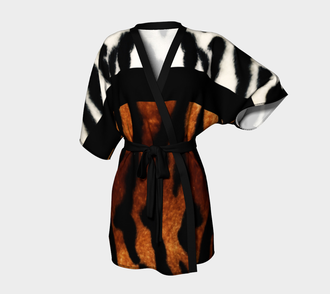 Tiger Fur Kimono Robe by GearX preview #1
