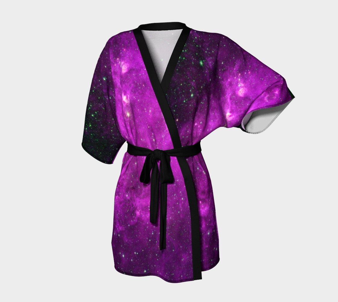 purple kimono dress