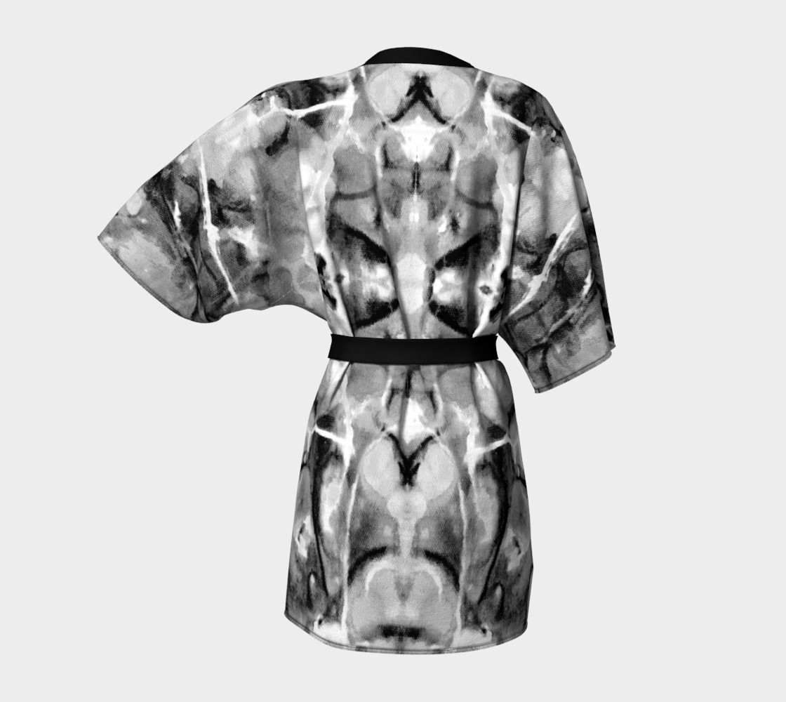 Gray Marble Kimono Robe preview #4
