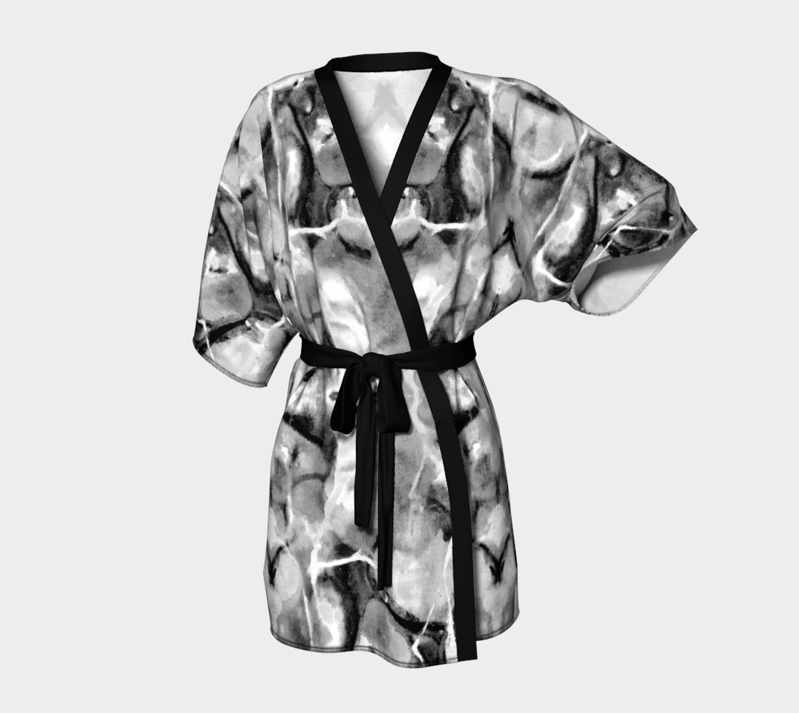 Gray Marble Kimono Robe thumbnail #2