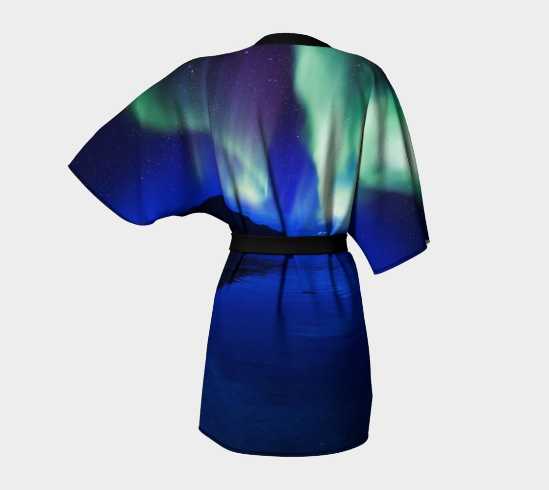 Electric Blue Northern Lights Kimono preview #4