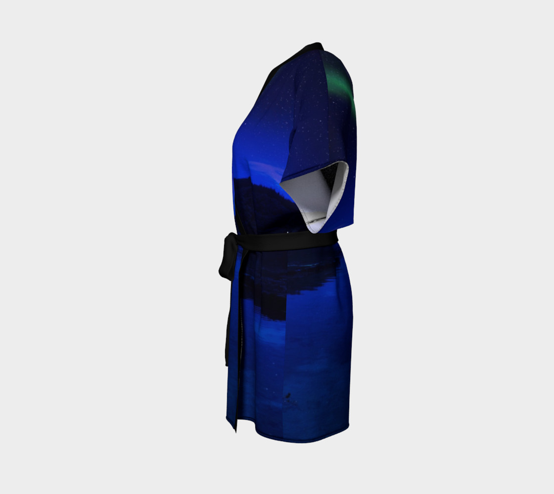 Electric Blue Northern Lights Kimono preview #2