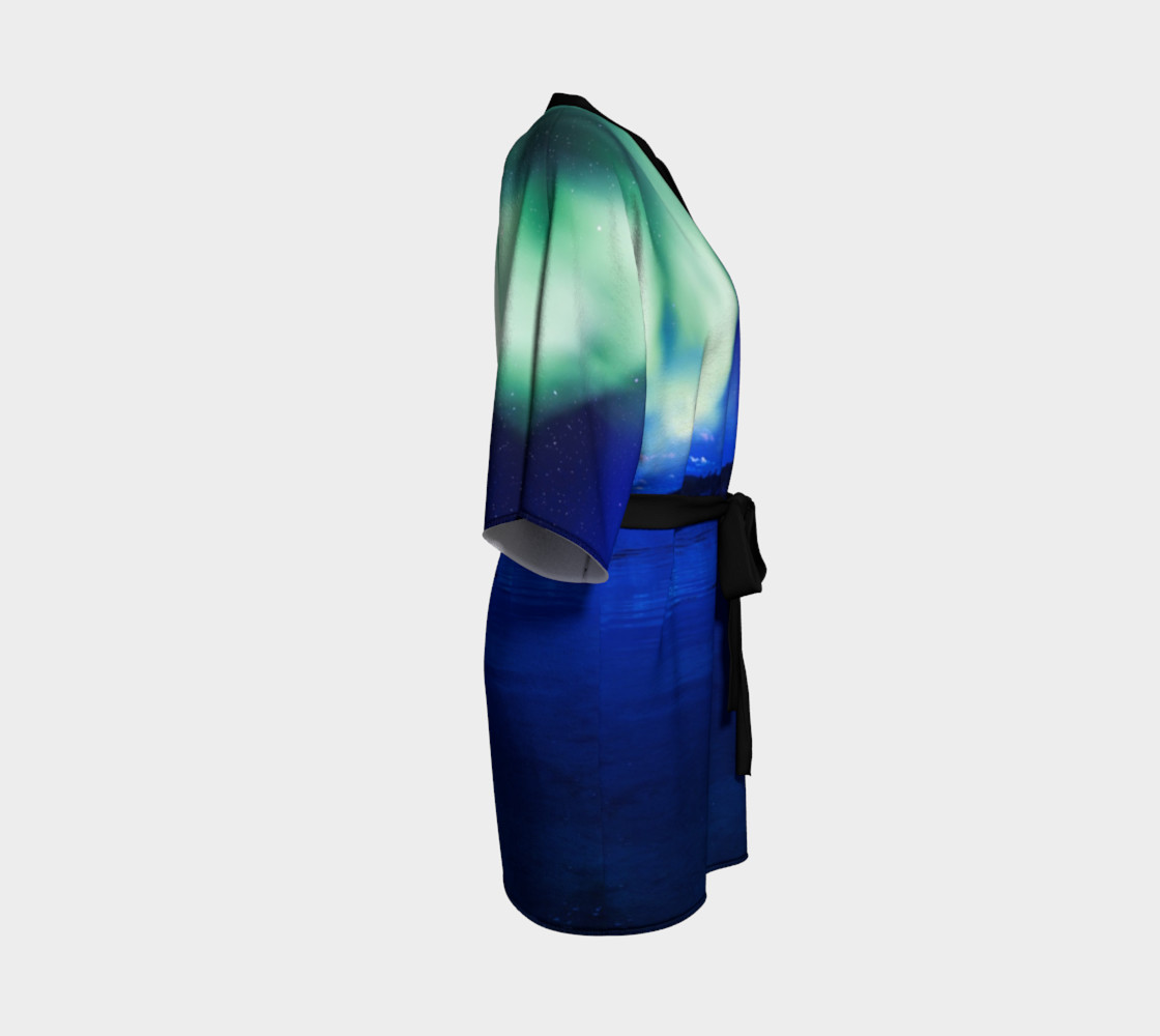 Electric Blue Northern Lights Kimono preview #3