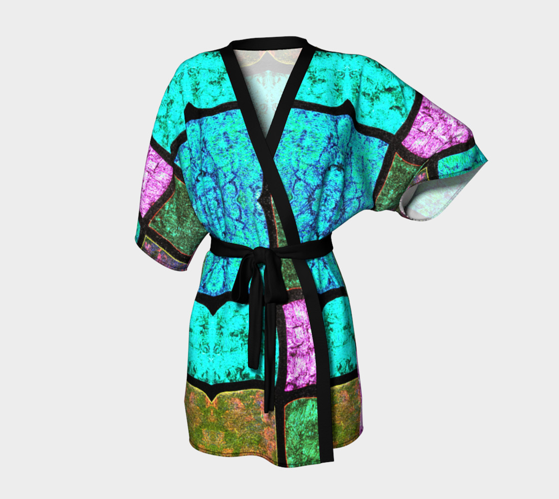 Nostalgia Stained Glass Kimono Robe preview #1
