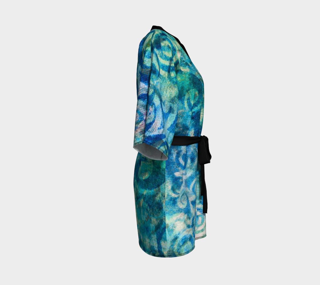 Blue Swirl Kimono preview #3