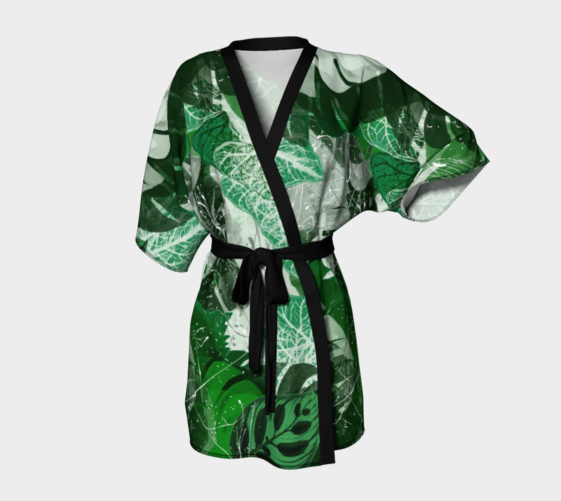 tropical kimono dress