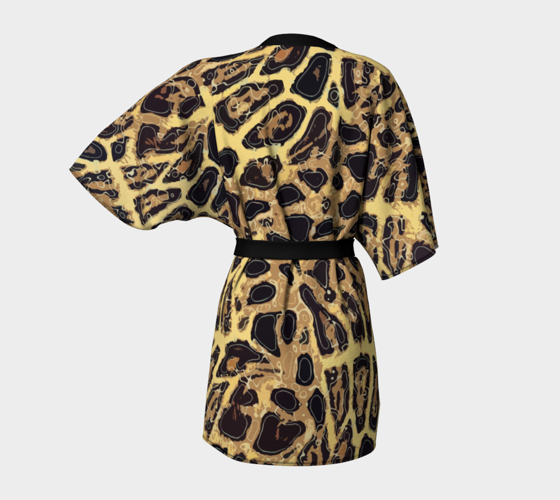 Leopard Kimono Robe preview #4