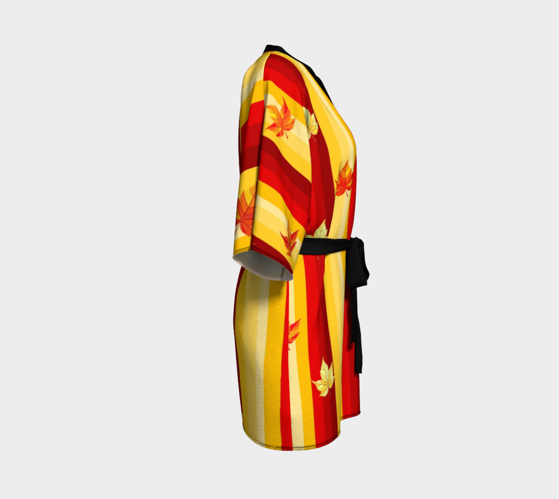 autumn leaves and stripes preview #3