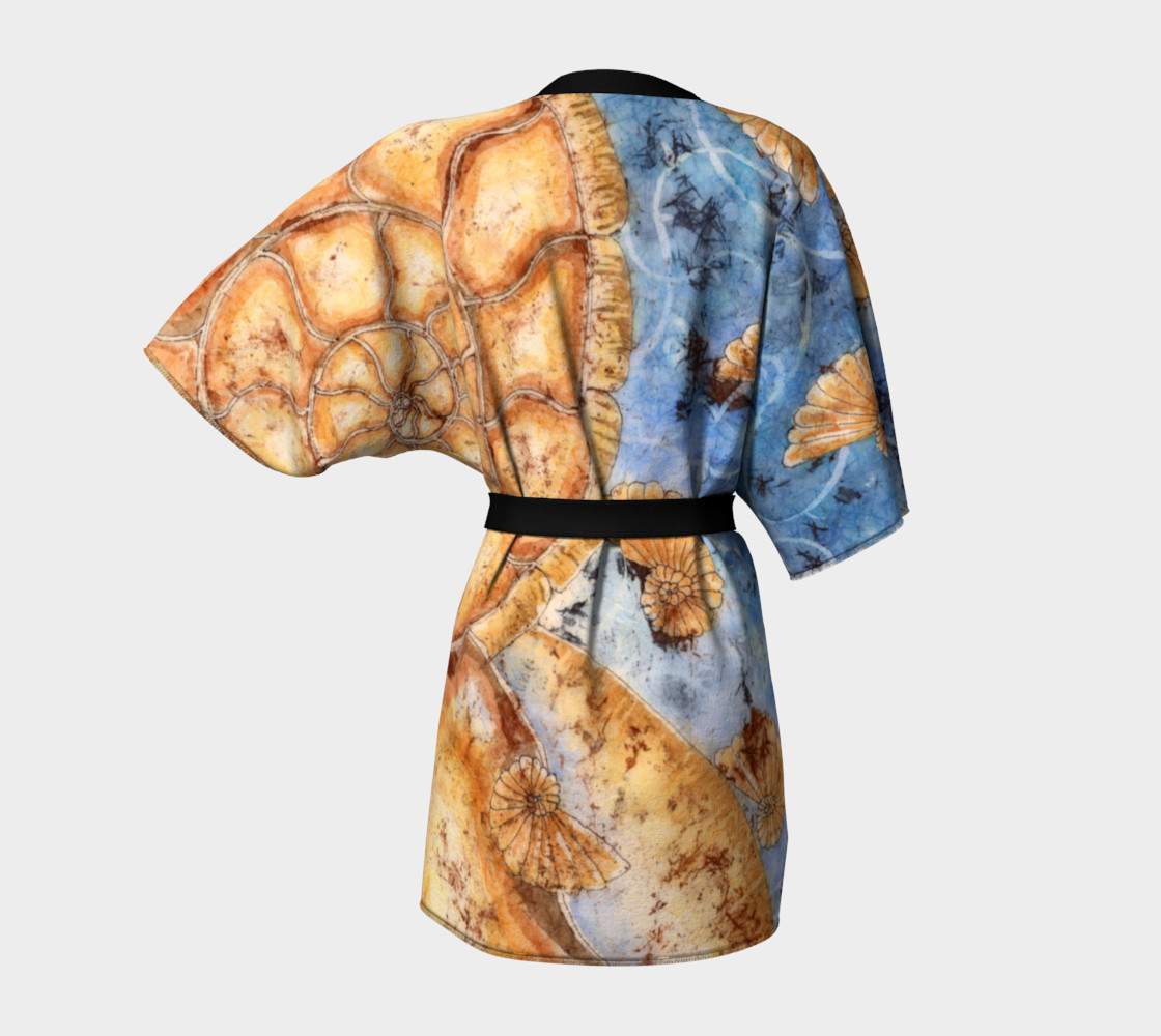 Ammonite Shell Under the Sea Fibonacci Kimono Robe preview #4