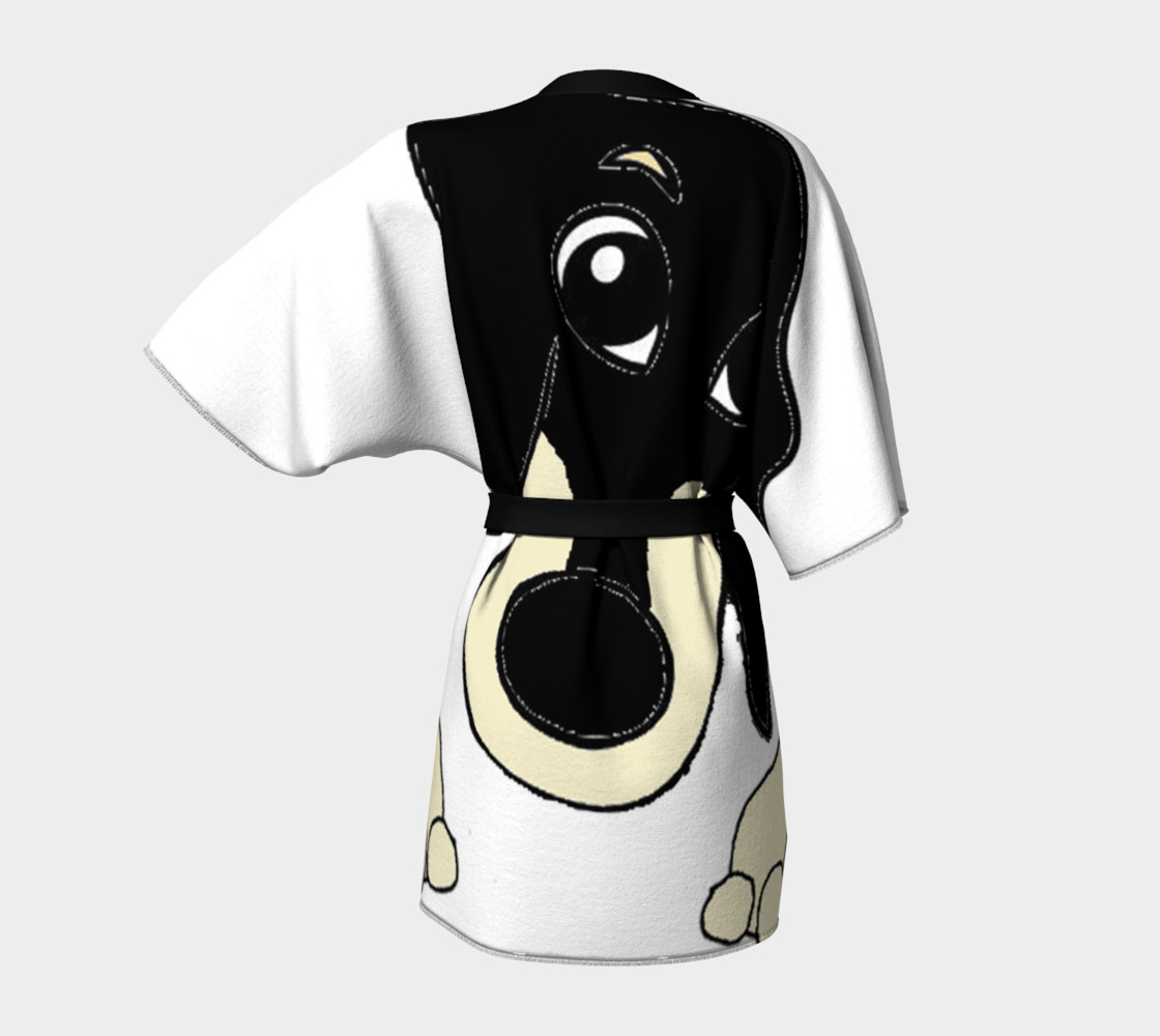 dachshund peeking black and cream preview #4