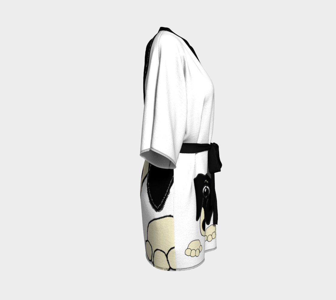dachshund peeking black and cream preview #3