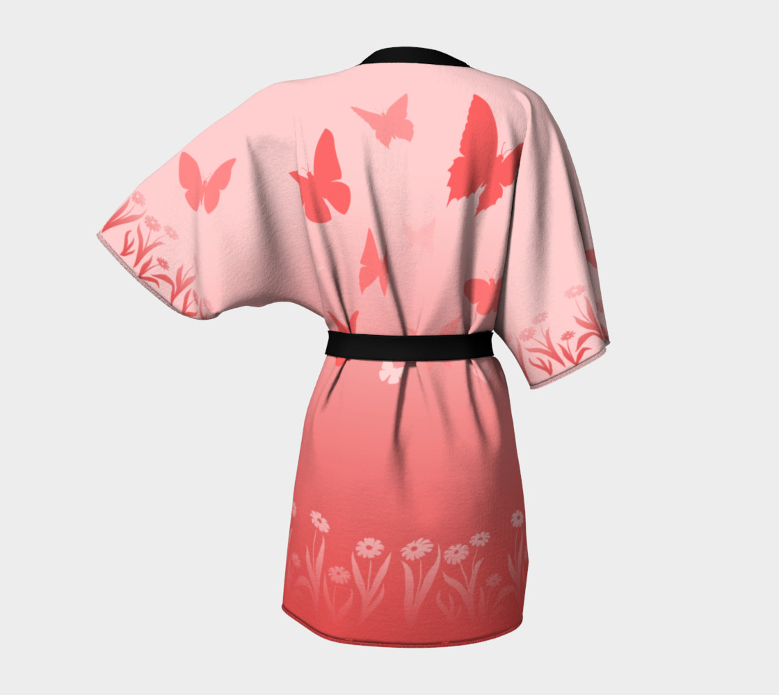 Pink Butterfly Kimono Roobesbes preview #4