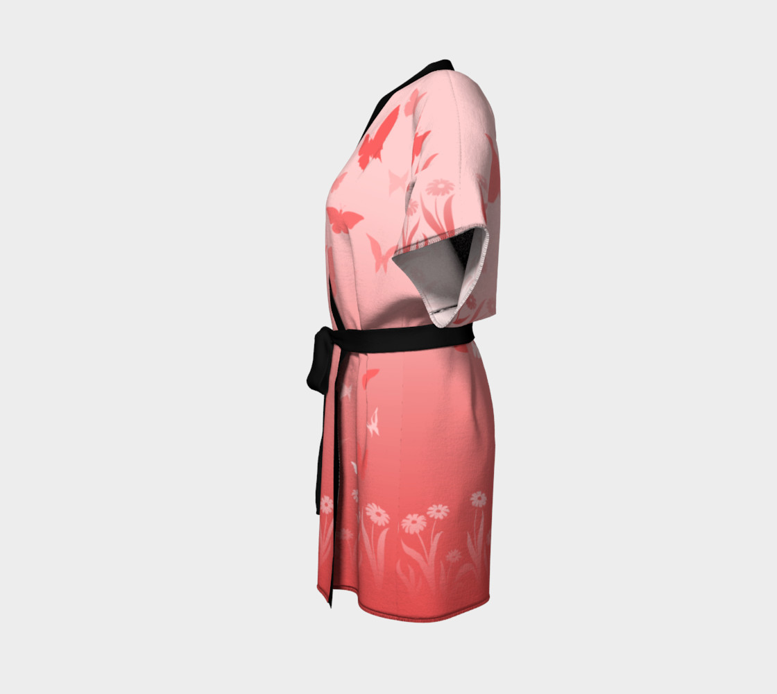 Pink Butterfly Kimono Roobesbes preview #2