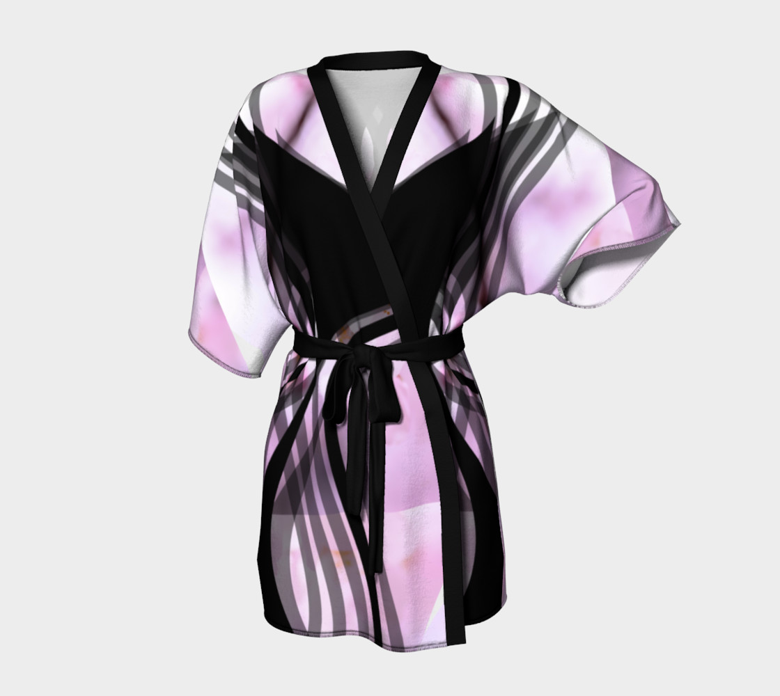 pink kimono robe