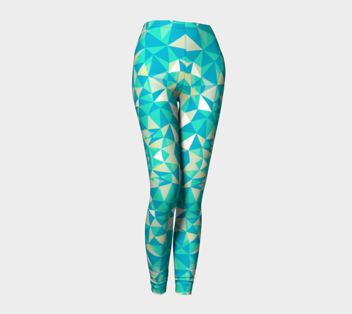 nike training power leggings in mint tulle mesh