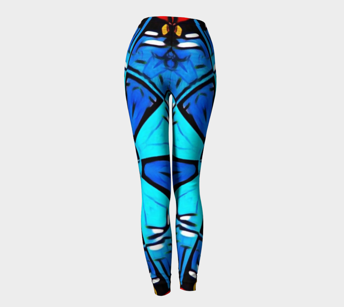Blue Cosplay Cartoon Geek leggings womens preview #4