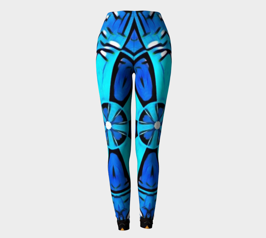 Blue Cosplay Cartoon Geek leggings womens preview #2