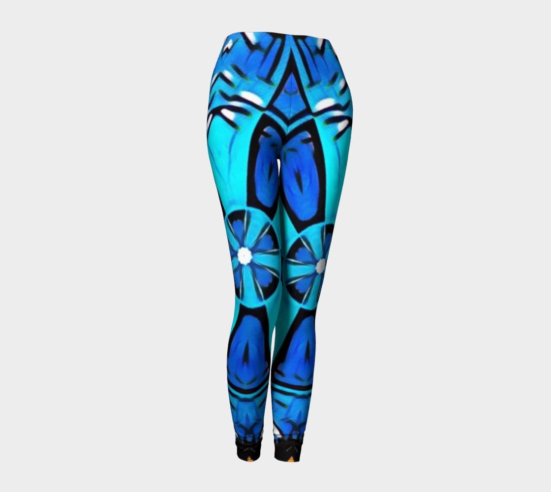 Blue Cosplay Cartoon Geek leggings womens preview #1