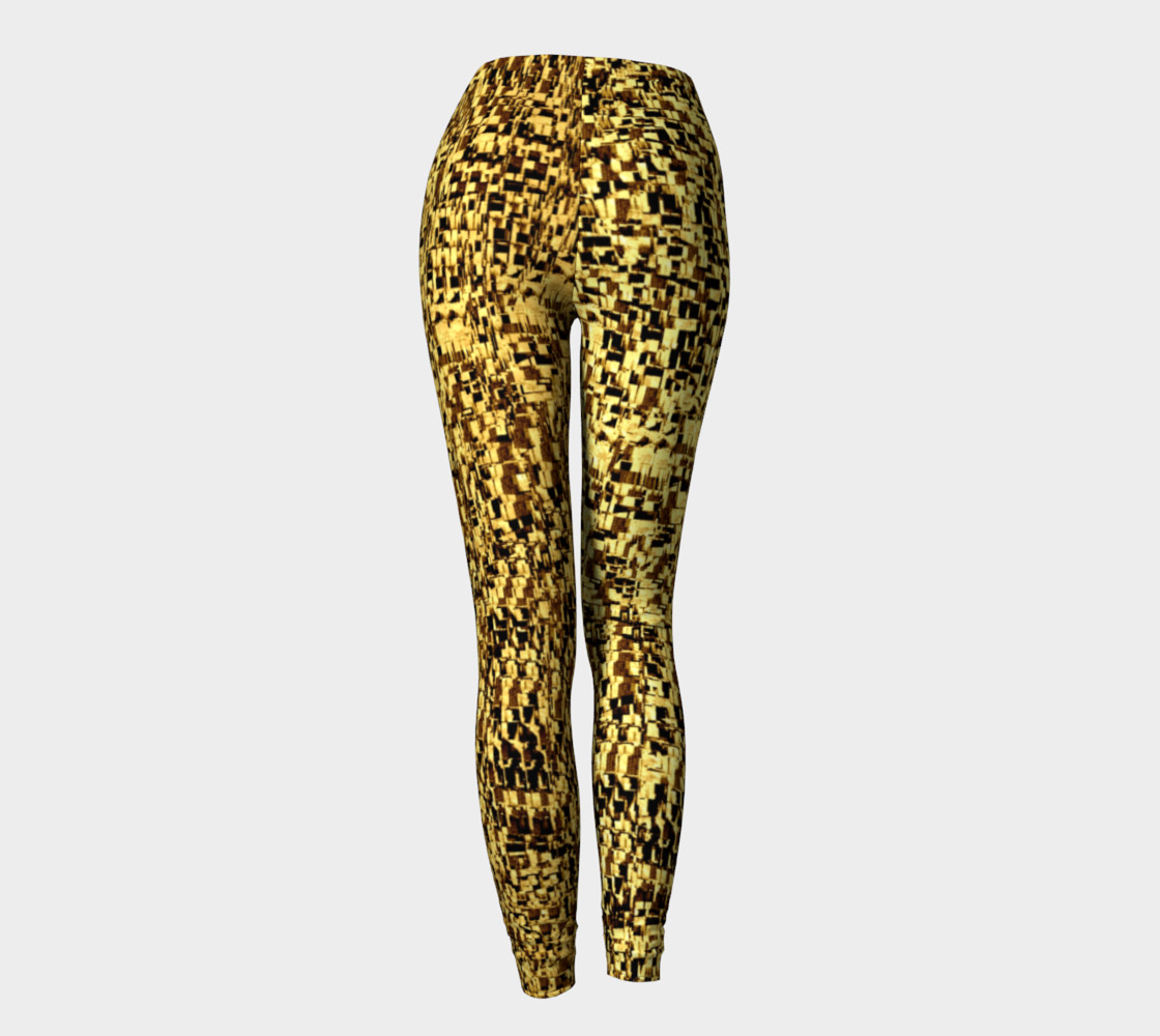golden texture leggings preview #4