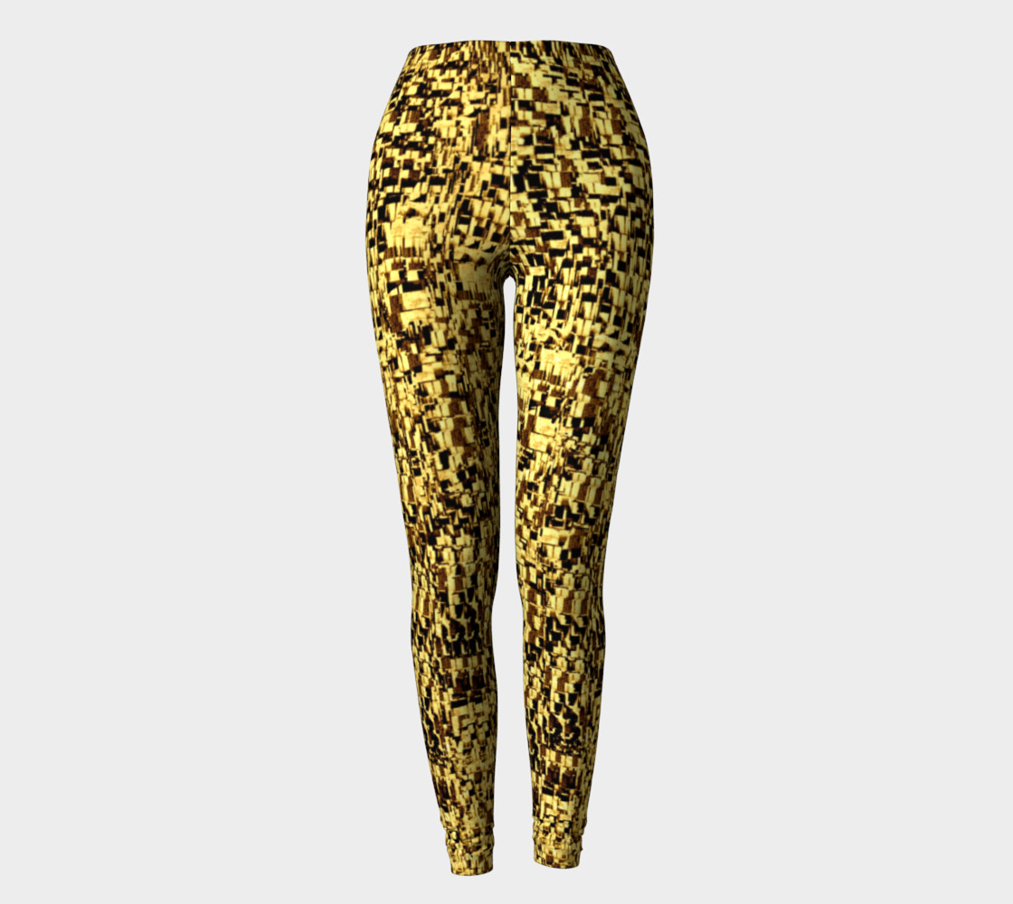 golden texture leggings preview #2