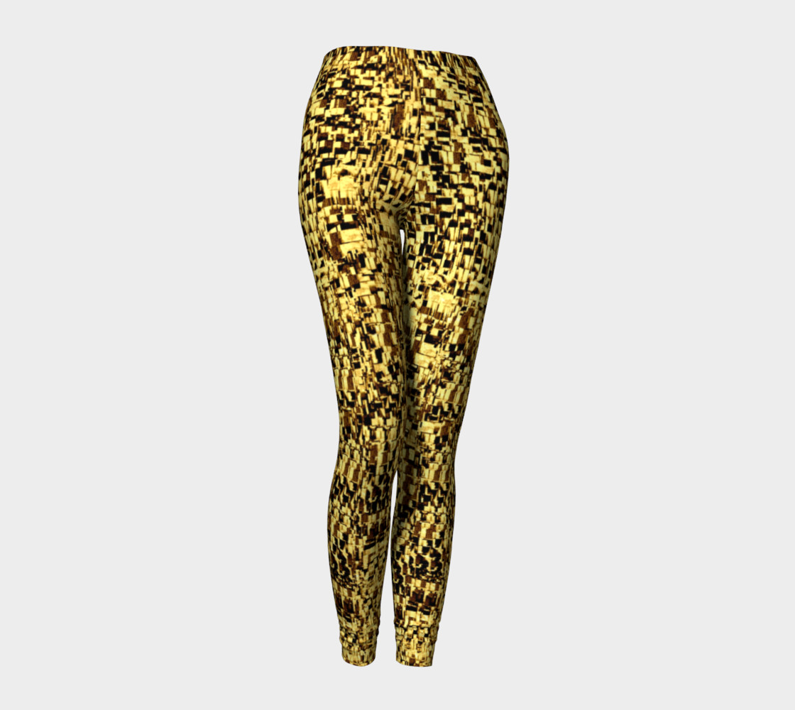 golden texture leggings preview #1