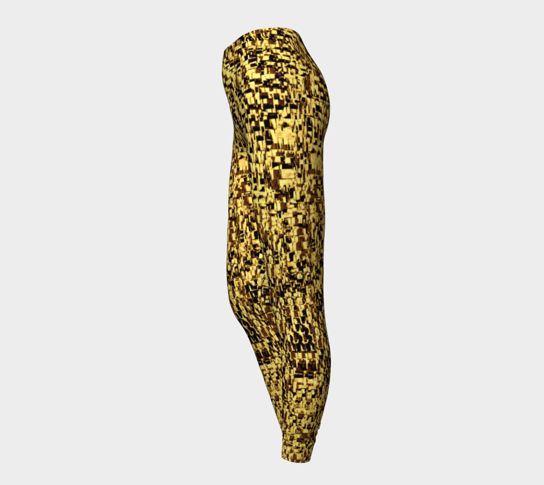 golden texture leggings preview #3