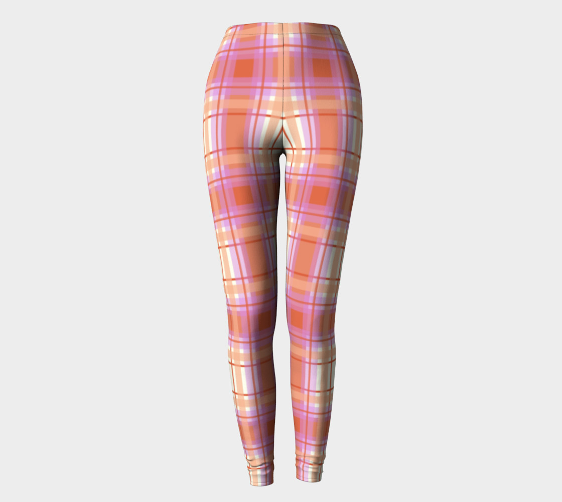 Plaid in Peach, Yellow and Pink preview #2